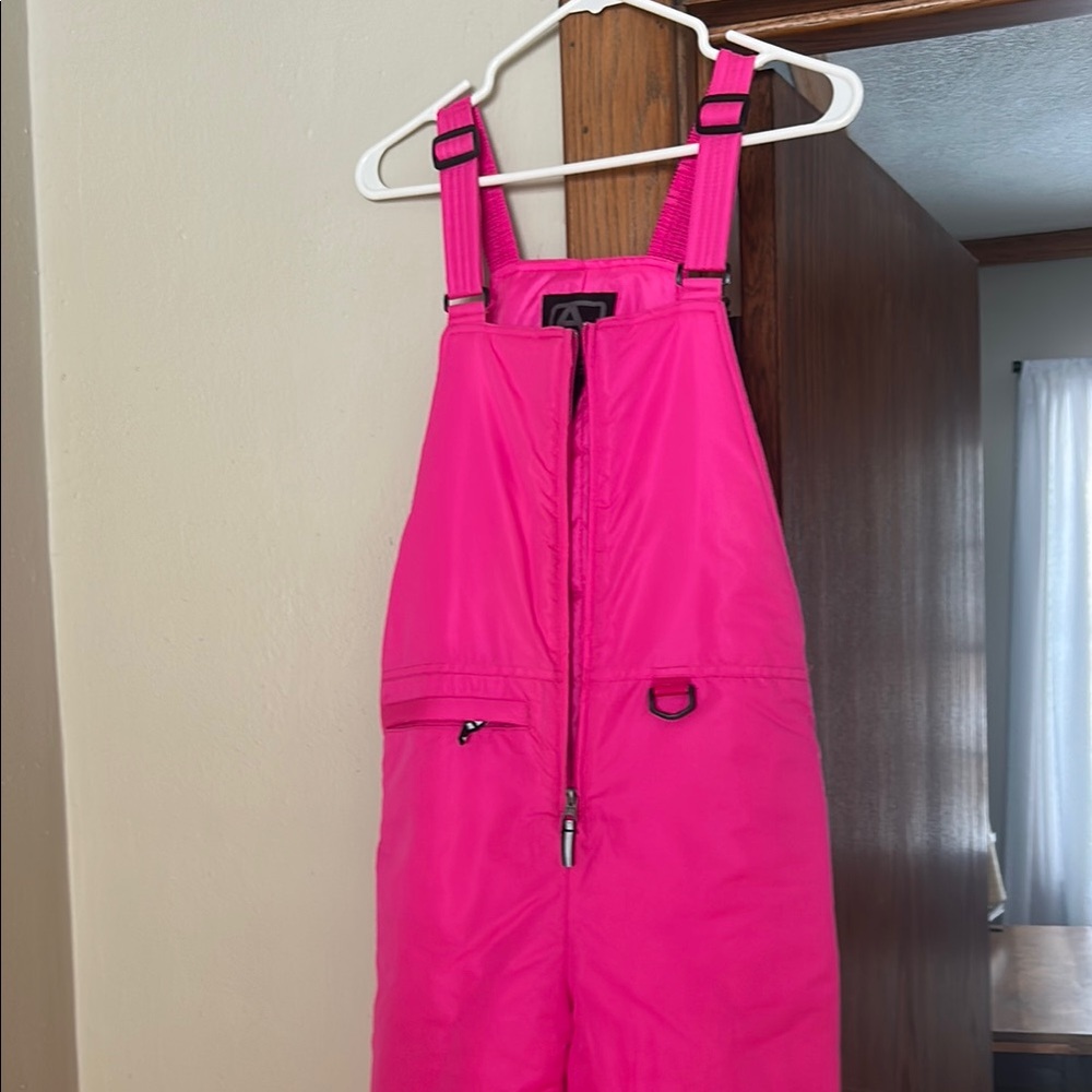Kids Pink Snow Bib